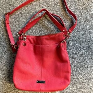 Danier Leather watermelon pink purse